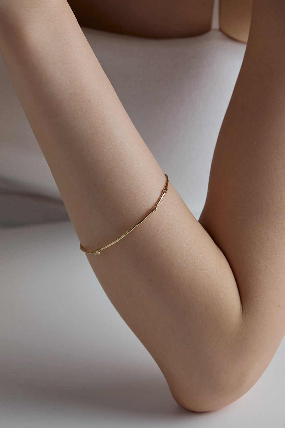 GOLD TWIG BANGLE