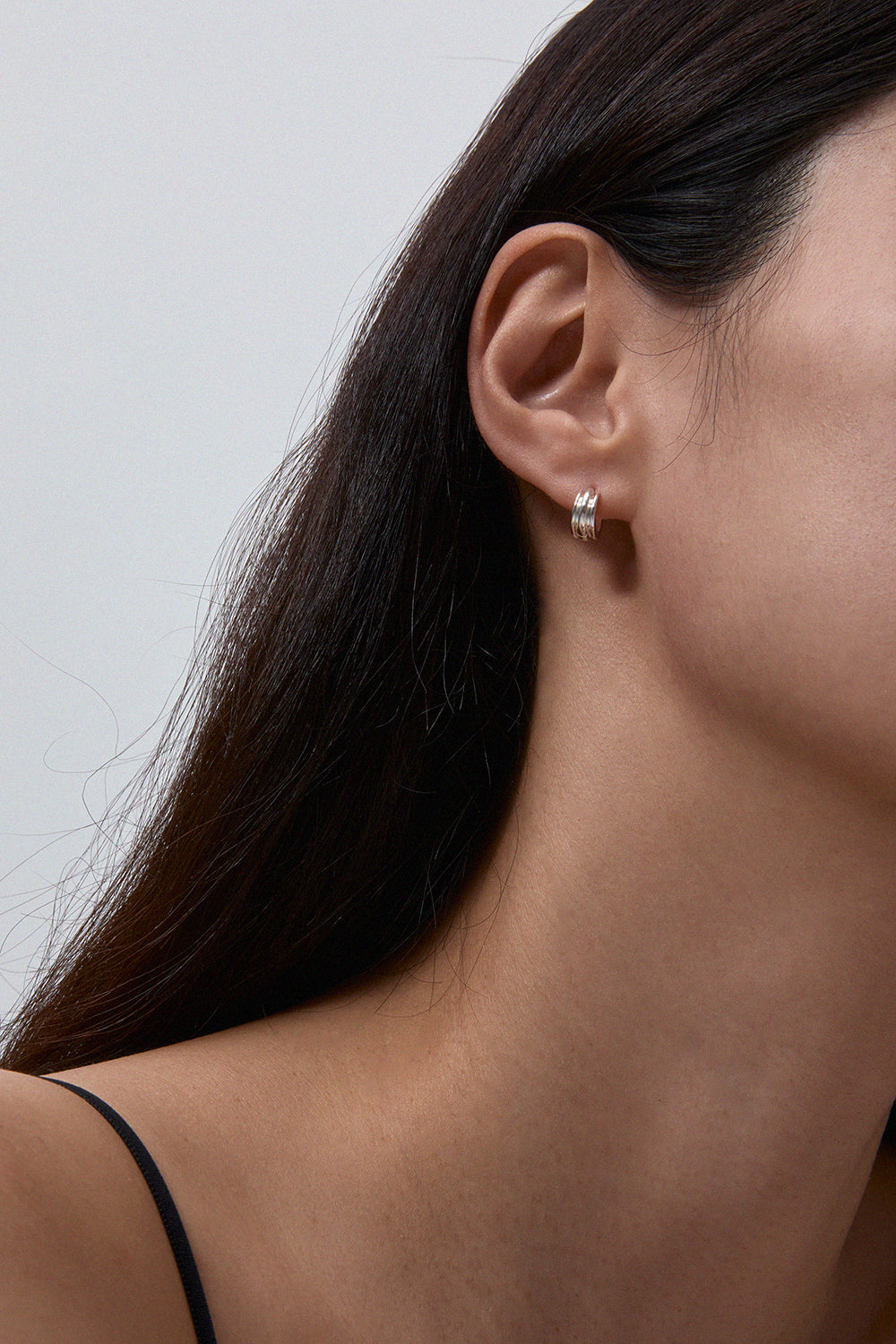 PETITE ROUNDED POTTERY VESSEL ONE-TOUCH EARRINGS