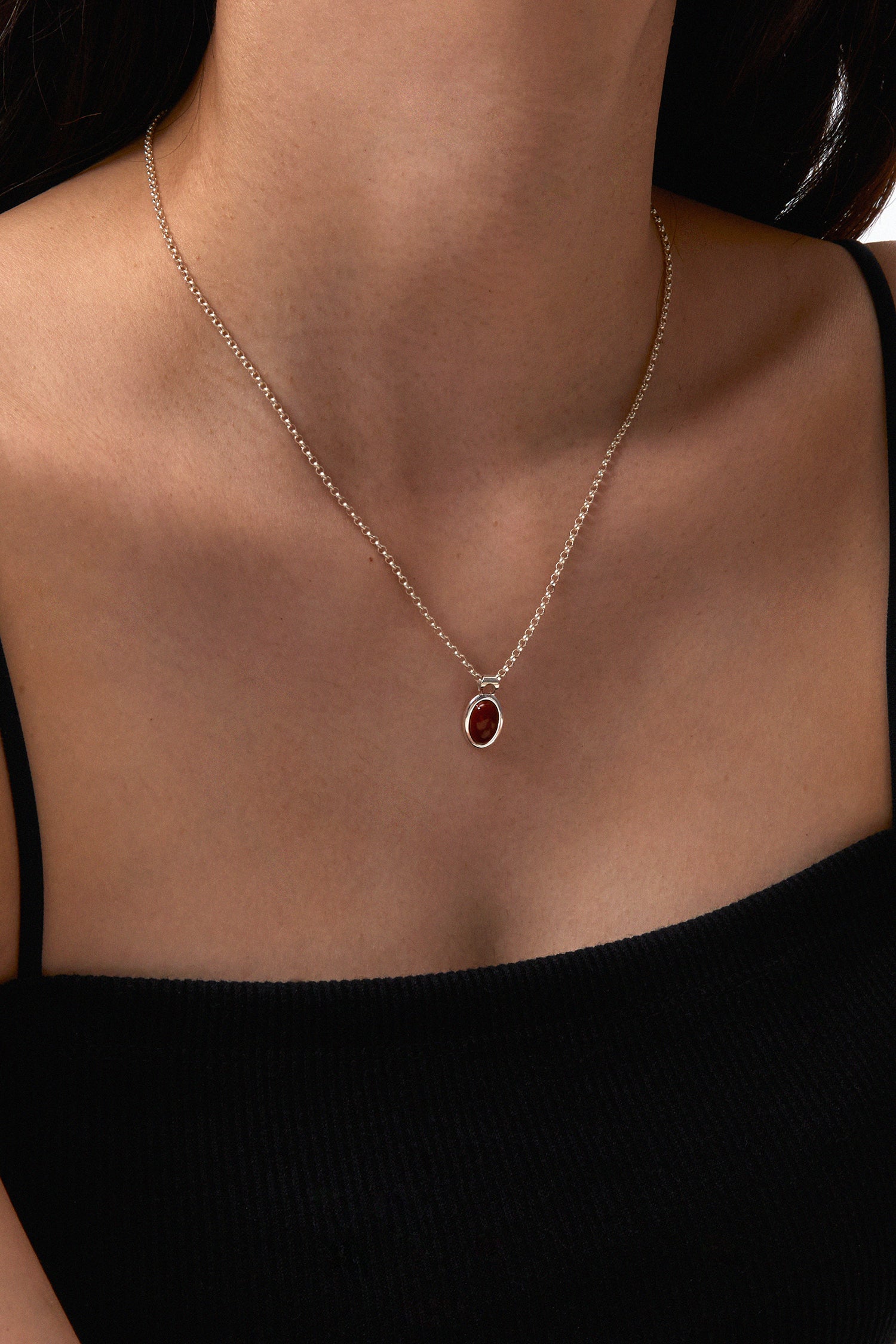 MOTHER'S RED JASPER NECKLACE