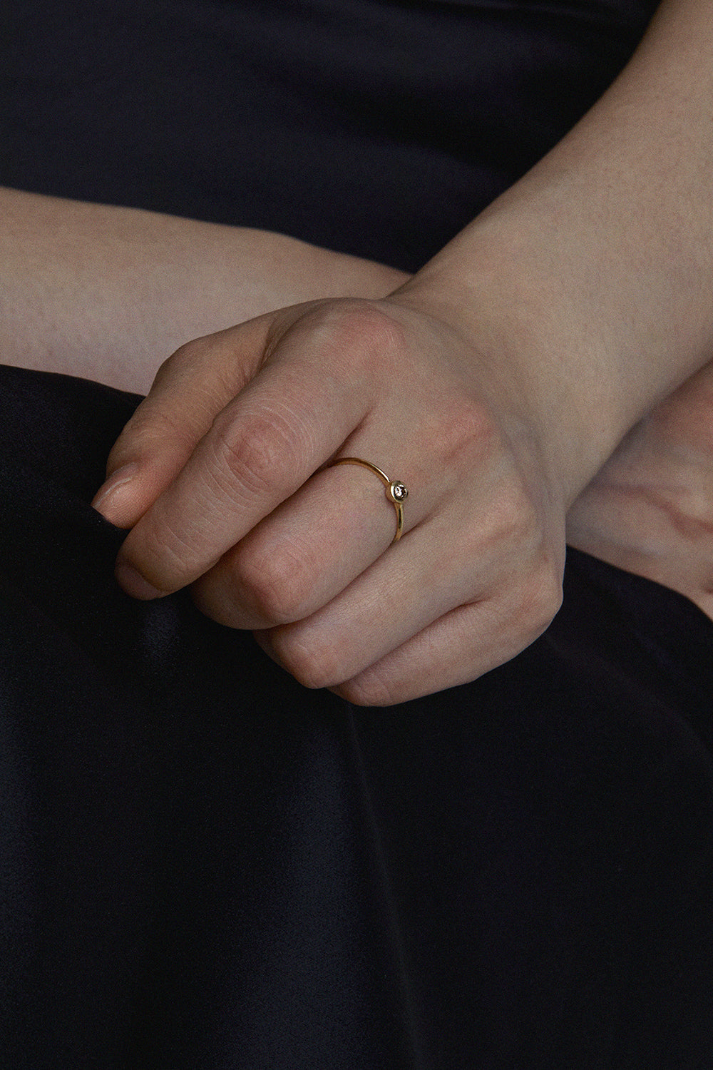 RENAISSANCE WAVY CONAC DIAMOND RING