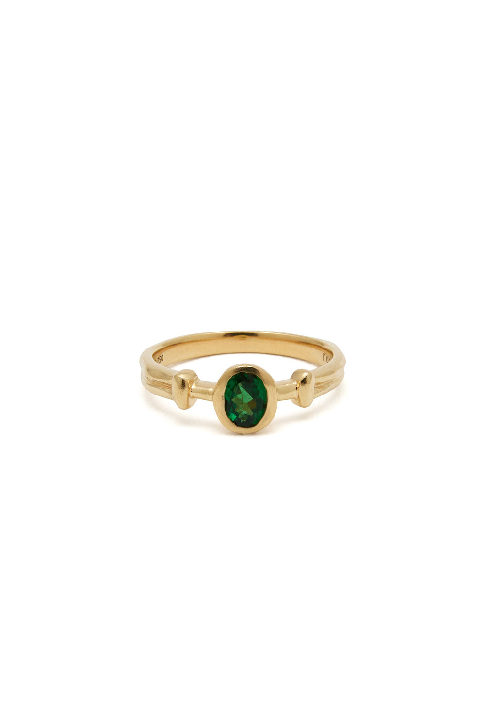 RENAISSANCE COLUMN TSAVORITE GARNET RING