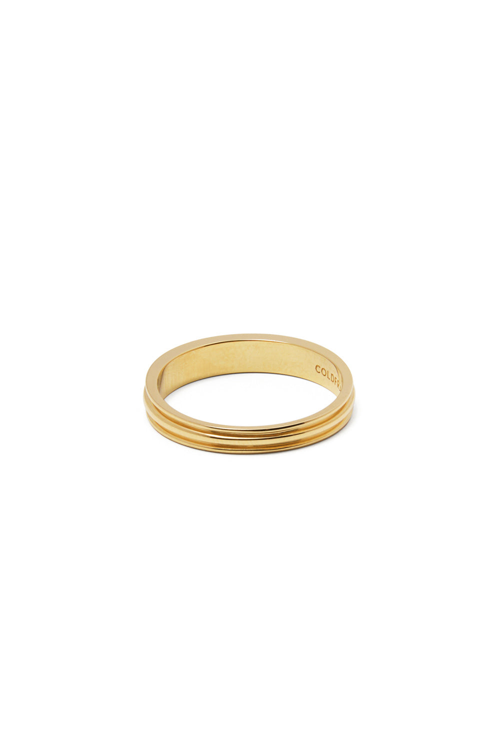 18K GOLD FLAT POTTERY VESSEL RING