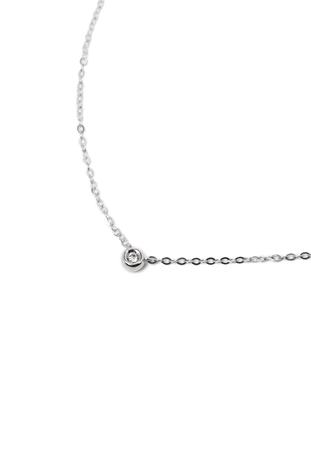 18K WHITE GOLD DIA PERFECTION NECKLACE SMALL