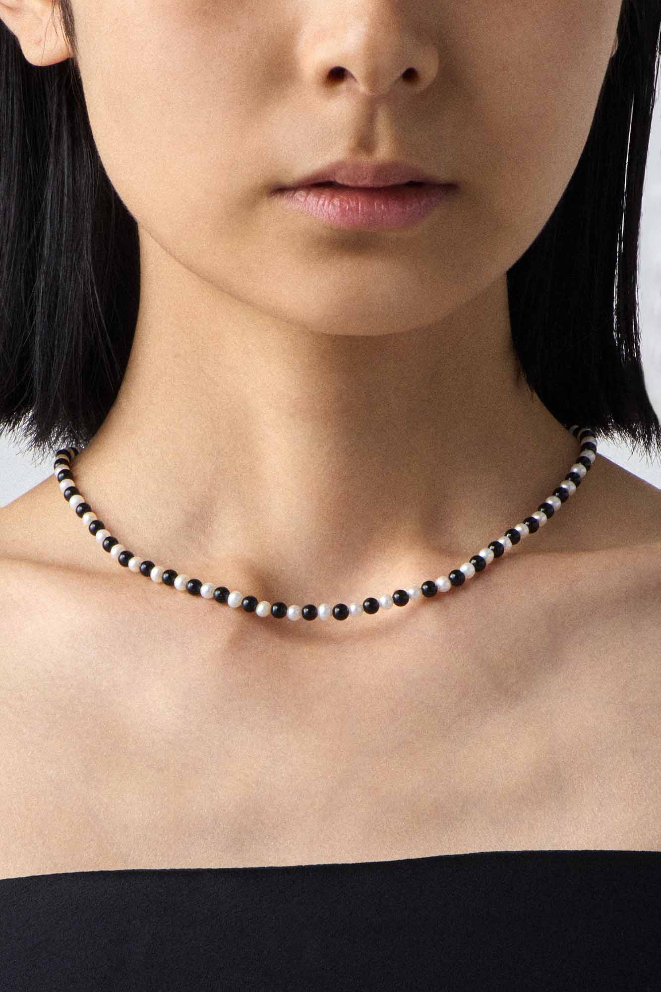 EVERYDAY PEARLS WITH BLACK ONYX