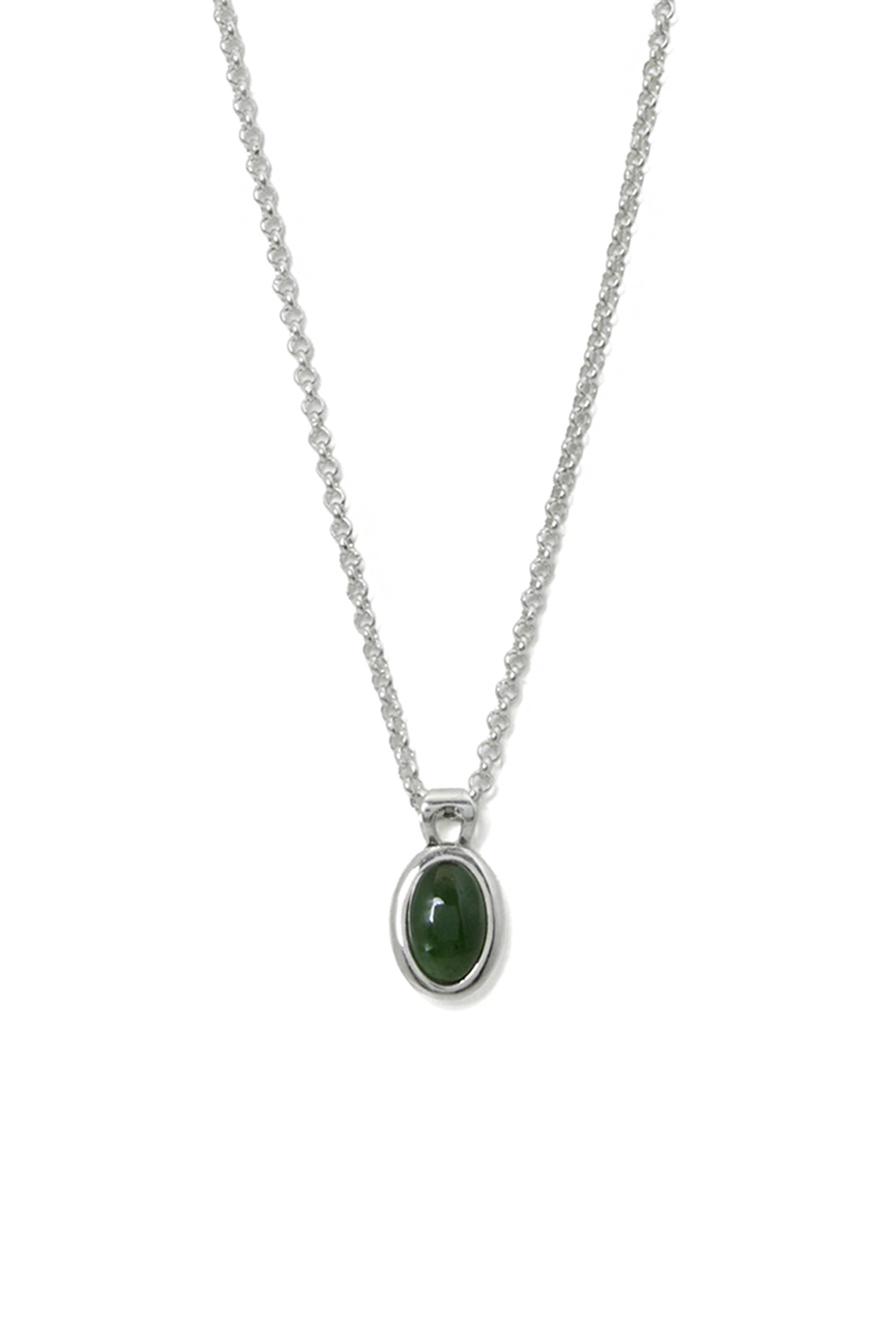 MOTHER'S GREEN NEPHRITE NECKLACE