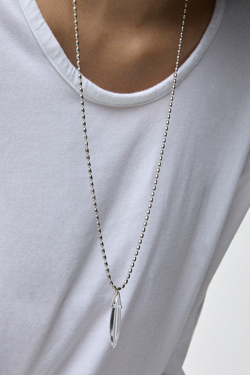 BOHO OVAL QUARTZ NECKLACE