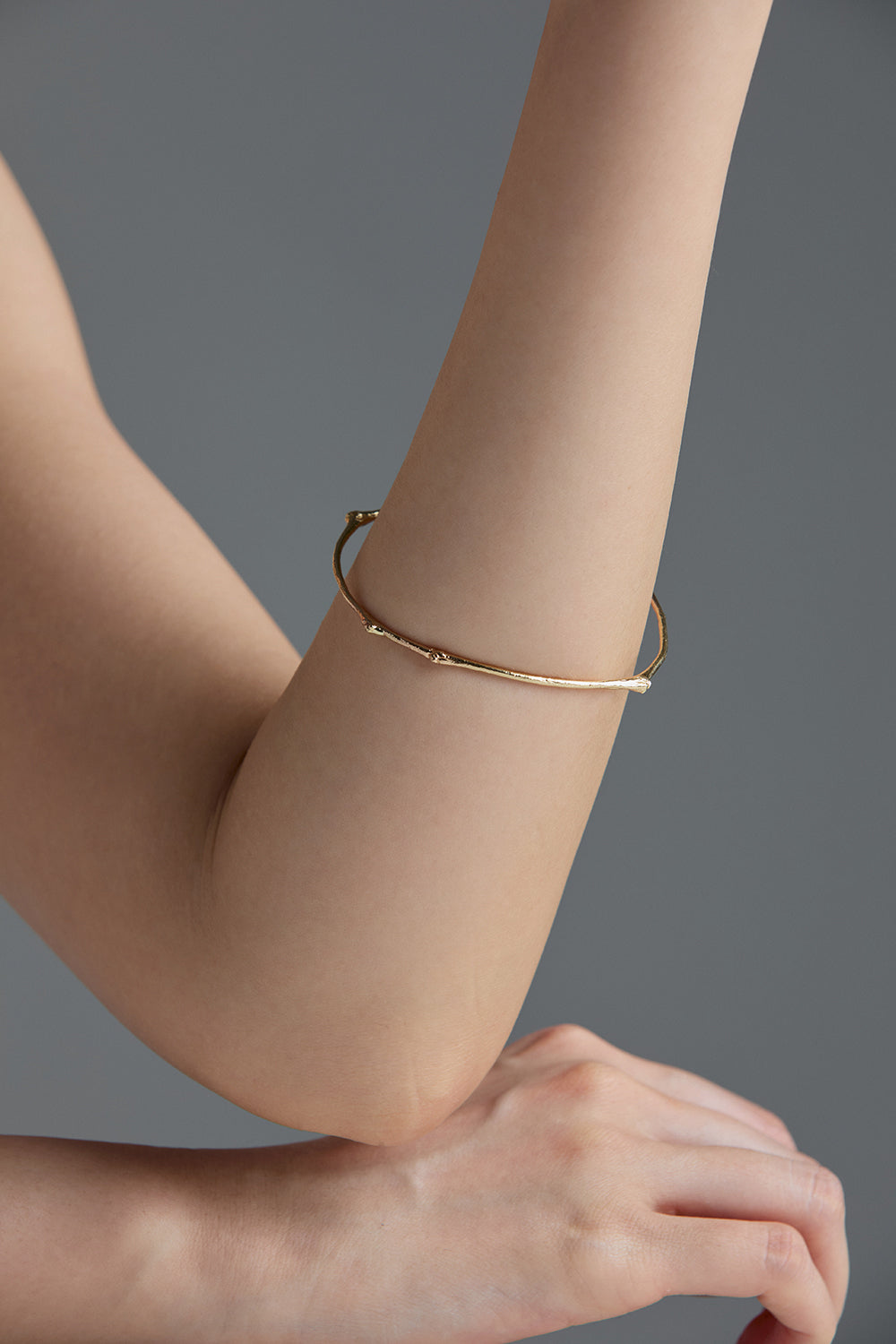 GOLD TWIG BANGLE