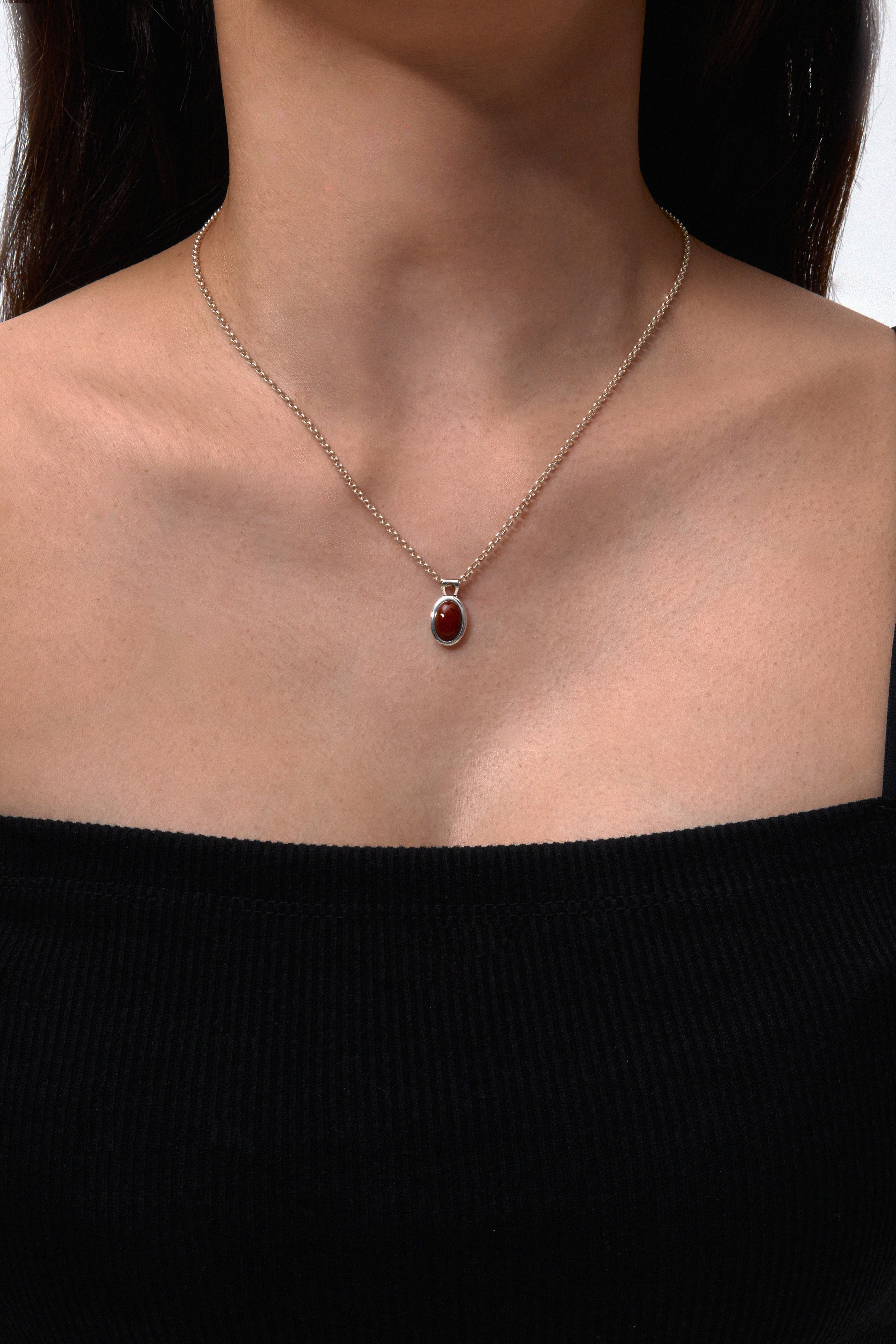 MOTHER'S RED JASPER NECKLACE
