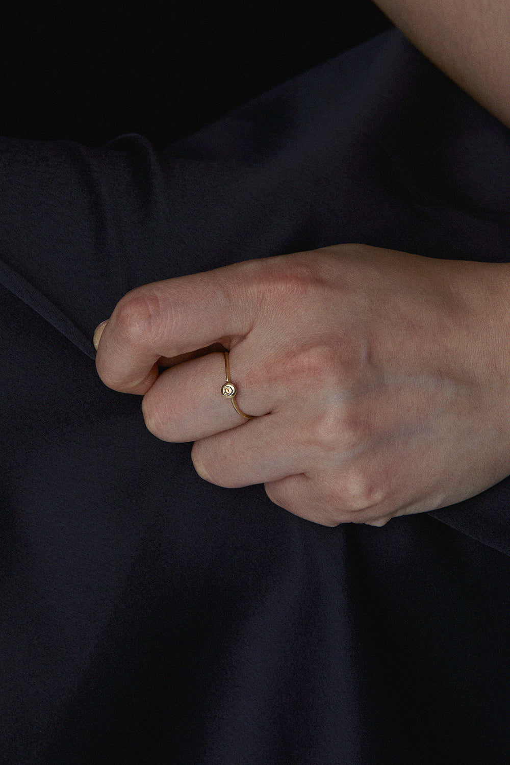 RENAISSANCE WAVY CONAC DIAMOND RING