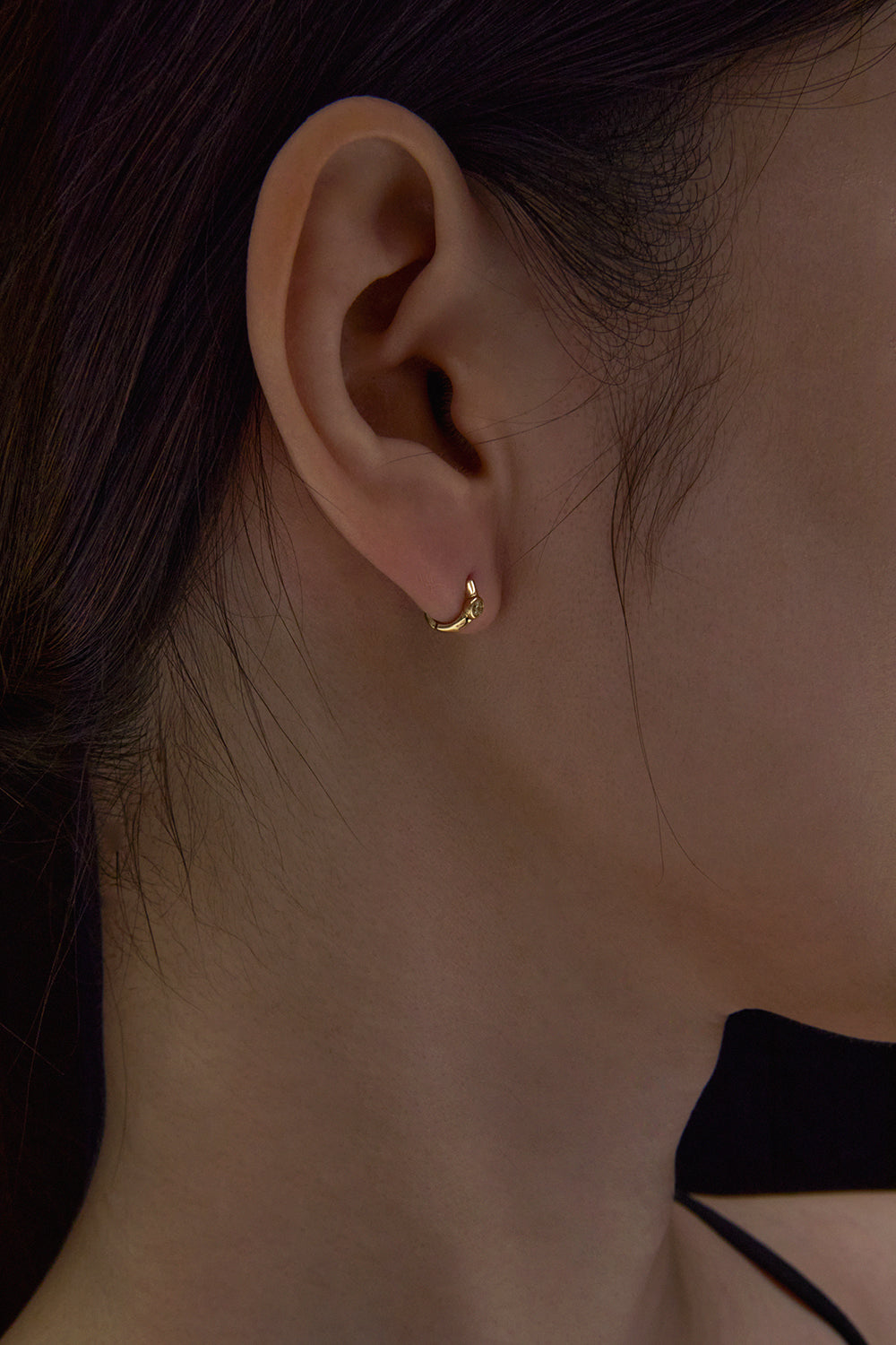 RENAISSANCE WHITE DIAMOND ORB HOOPS