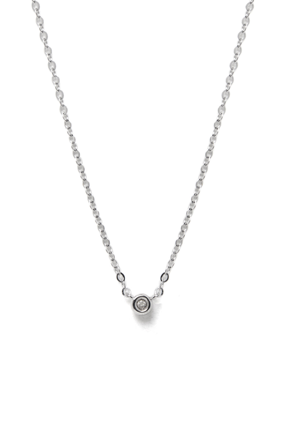18K WHITE GOLD DIA PERFECTION NECKLACE  LARGE