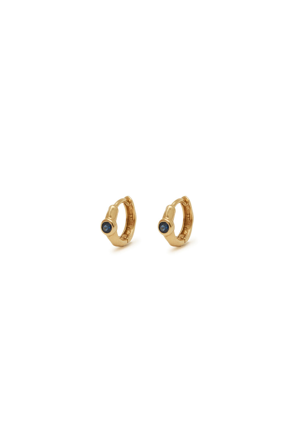RENAISSANCE BLUE SAPPHIRE ORB HOOPS