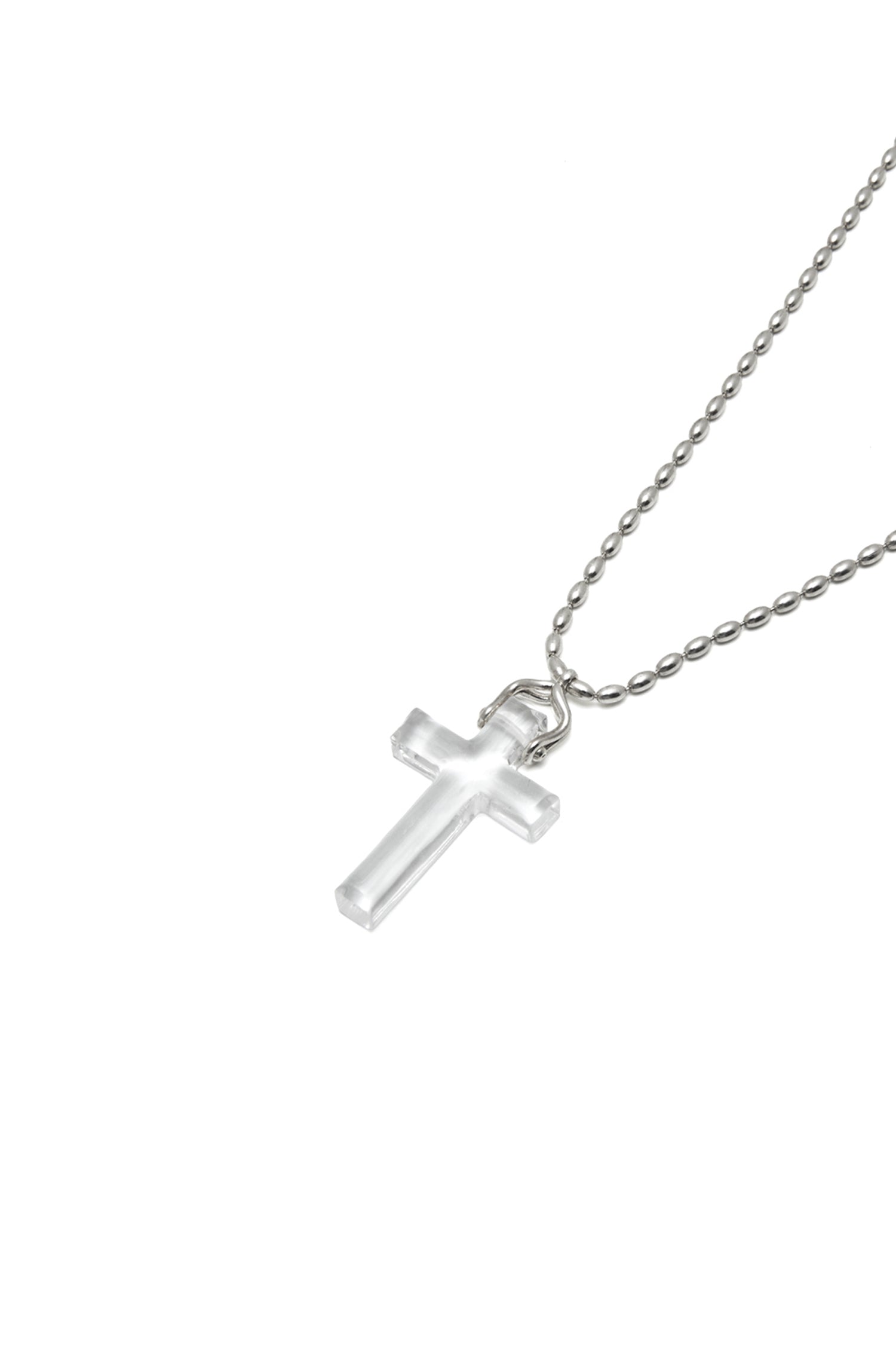 SILVER BLESSED CLEAR QUARTZ PENDANT