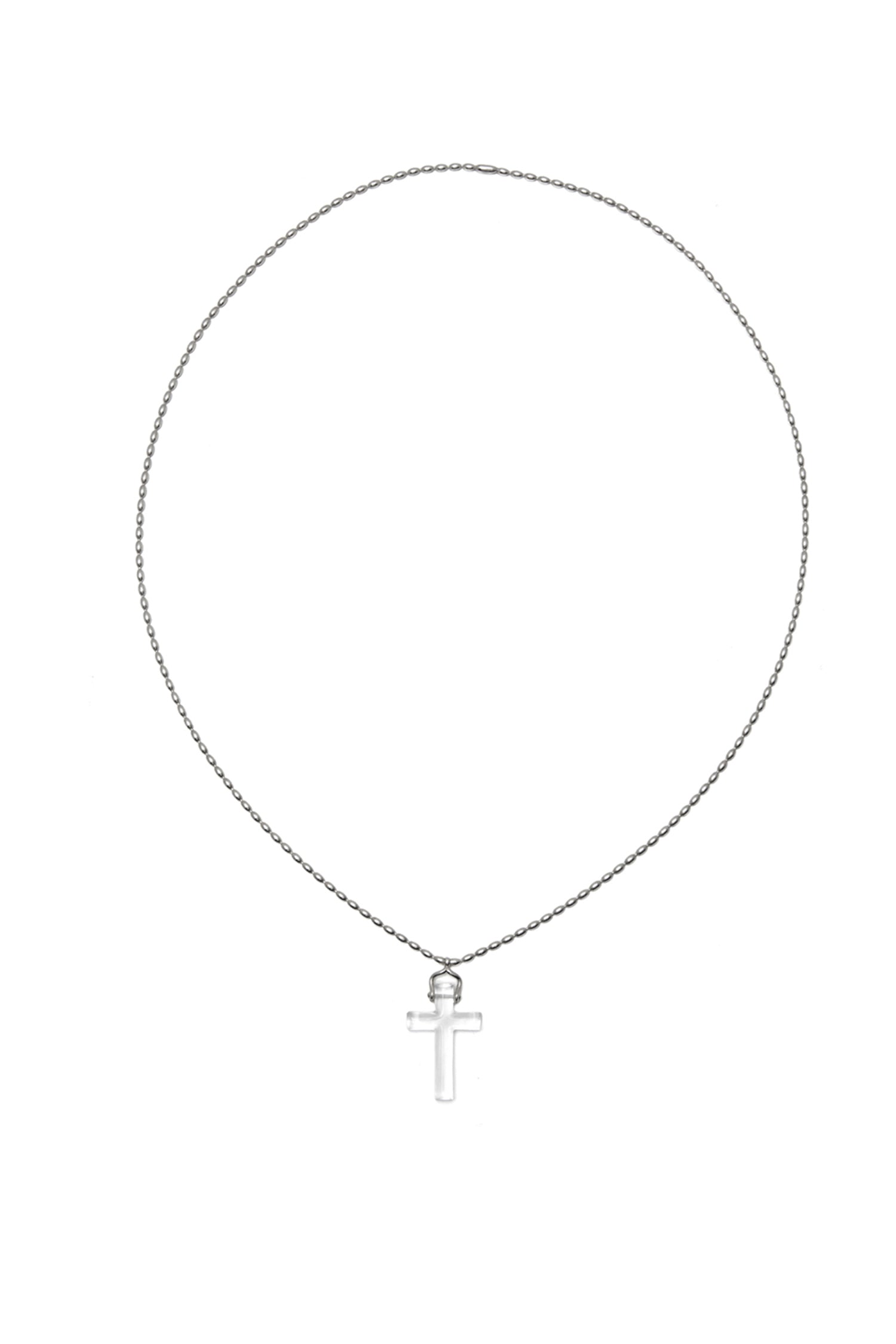 SILVER BLESSED CLEAR QUARTZ PENDANT