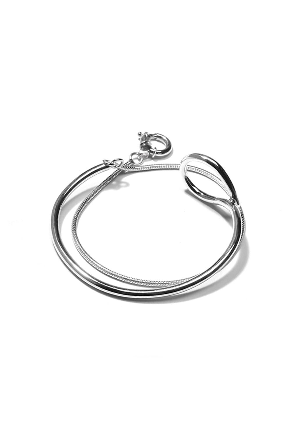 STRAPPY BRACELET IN SILVER