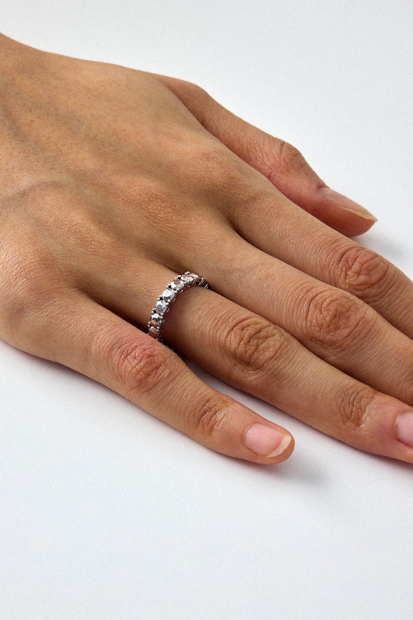 シルバーダイヤモンドテニスリング